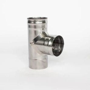 Тройник 90 градусов d = 120 мм (0,8 ММ)  (GS)