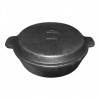 Сковорода чугунная СК220/55Ш с чугунной крышкой для всех видов поверхностей  ЛИТКОМ  (1)