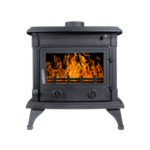 Печь-камин ЧУГУННЫЙ AST-13  антрацит 13 кВт (200 м.куб) (2)