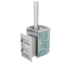 Печь-каменка ЧАРОДЕЙКА дверца со стеклом ЗМЕЕВИК (18 - 30 м.куб)