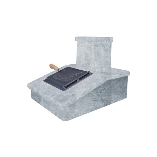 Облицовка на трубу для печей ГРОЗА 24  ПРЕЗИДЕНТ ТАЛЬКОХЛОРИТ (115*290)  (1 ярус) под шибер Облицовка на трубу для печей ГРОЗА 24  ПРЕЗИДЕНТ ТАЛЬКОХЛОРИТ (115*290)  (1 ярус) под шибер