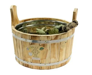 Шайка 15 л с нержавеющей вставкой ТЕРМОКЕДР