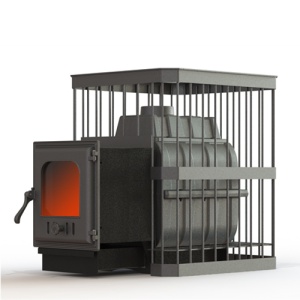 Печь-каменка  чугунная PAROVAR 18 СЕТКА КОВКА дверца 402 (10 - 18 м.куб) Печь-каменка  чугунная PAROVAR 18 СЕТКА КОВКА дверца 402 (10 - 18 м.куб)