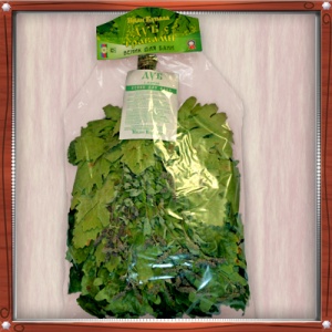 Веник Экстра из КАВКАЗСКОГО ДУБА с мятой в индивидуальной упаковке Веник Экстра из КАВКАЗСКОГО ДУБА с мятой в индивидуальной упаковке