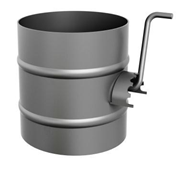 Шибер ТМФ  поворотный d =  115 мм 1,5 мм антрацит (3)