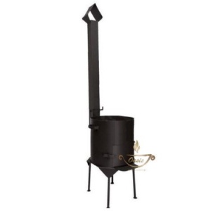 Печь под казан   6 л ПРЕМИУМ С ДЫМОХОДОМ сталь 2 мм