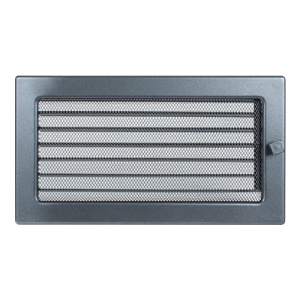 Решетка вентиляционная ГРАФИТ с жалюзи (170 х 300 мм) FIREWAY