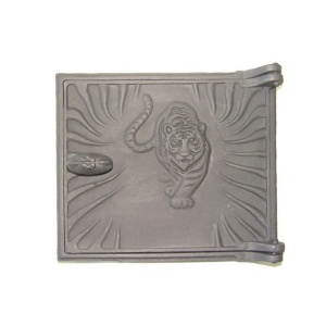 Дверца топочная ДТ-3 Т с рисунком ТИГР (ПР:270 x 230 мм) БЛМЗ (5) Дверца топочная ДТ-3 Т с рисунком ТИГР (ПР:270 x 230 мм) БЛМЗ (5)