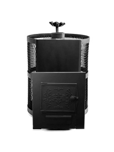 Печь-каменка КЕННЕТ Астерия 14 ЗК антрацит дверца чугунная (12 - 15  м.куб)