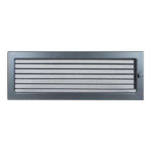 Решетка вентиляционная ГРАФИТ с жалюзи (170 х 480 мм) FIREWAY