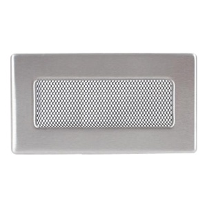 Решетка вентиляционная НЕРЖАВЕЮЩАЯ СТАЛЬ (110 х 240 мм) FIREWAY