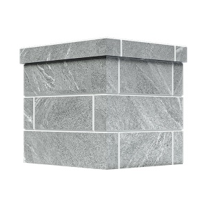 Облицовка на трубу для печей АВАНГАРД 35 / 40  КЛАССИКА КИРПИЧ ТАЛЬКОХЛОРИТ (115*290)  (1 ярус) п/ши