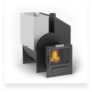 Печь-каменка САБАНТУЙ  3D-20 П панорамная дверца (10 - 20 м.куб) бак 80 л слева