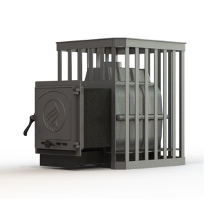 Печь-каменка  чугунная PAROVAR 24 СЕТКА КОВКА дверца 412 (14 - 24 м.куб) Печь-каменка  чугунная PAROVAR 24 СЕТКА КОВКА дверца 412 (14 - 24 м.куб)