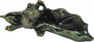 Визитница ХДИ-7.005  ЛЯГУШКА патина (ГР: 150 х 50 х 45 мм) ЛИТКОМ