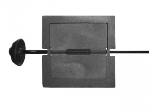 Задвижка 3ВП-2 поворотная с ручкой  (ПР: 244 х 256 х 1028 мм) ЛИТКОМ