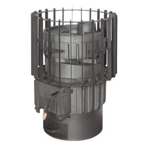 Печь-каменка  чугунная ALMA с сеткой (20 м.куб) Печь-каменка  чугунная ALMA с сеткой (20 м.куб)