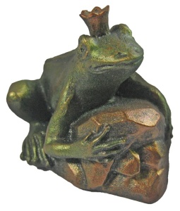Статуэтка ХДИ-2.007  ЦАРЕВНА-ЛЯГУШКА патина (ГБ: 65 х 50 х 46 мм) ЛИТКОМ