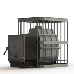 Печь-каменка  чугунная PAROVAR 18 СЕТКА КОВКА дверца 402 (10 - 18 м.куб) Печь-каменка  чугунная PAROVAR 18 СЕТКА КОВКА дверца 402 (10 - 18 м.куб)