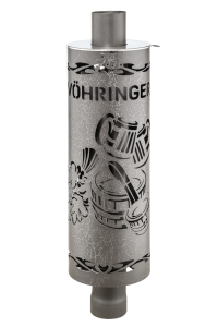 Дымоход - конвектор в кожухе ШАЙКА-ЛЕЙКА d = 115 мм L = 1000 мм