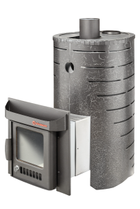 Печь-каменка МИНИ ПФ в кожухе ЛАЙН дверца со стеклом (18 м.куб) Печь-каменка МИНИ ПФ в кожухе ЛАЙН дверца со стеклом (18 м.куб)