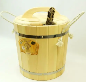 Запарник 30 л с пластиковой вставкой с крышкой, КЕДР