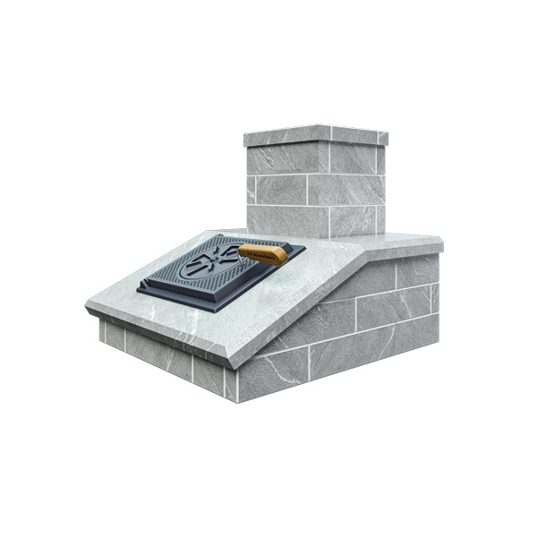 Облицовка на трубу для печей АВАНГАРД 35 / 40  КЛАССИКА КИРПИЧ ТАЛЬКОХЛОРИТ (115*290)  (1 ярус) п/ши