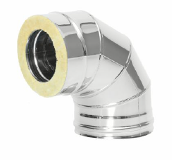 Сэндвич-колено 90 гр. d = 200/280 мм (Н+Н) ТИС (0,8 ММ) (430 СТАНДАРТ)