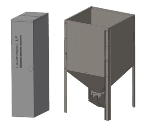 Бункер LF 2000 л для пеллетных котлов LF LAVORO ECO с факельной горелкой