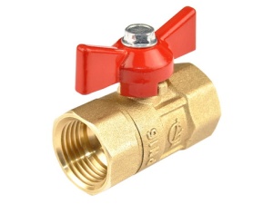 Кран шаровой DN-15 ПРАКТИК 130 бабочка ВхВ ГАЛЛОП