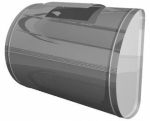 Бак 90 литров для регистра горизонтальный ЕВРО  (1) (СНЯТ С ПРОИЗВОДСТВА)