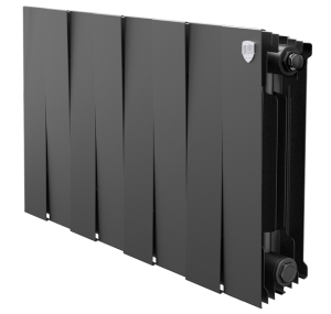 Радиатор биметаллический ROYAL THERMO PIANO FORTE NOIR SABLE 300/100 -  4 секции