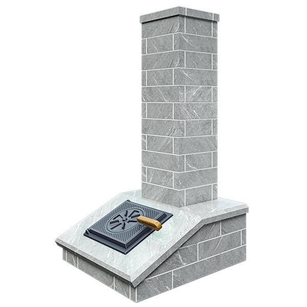 Облицовка на трубу для печей GFS ЗК 18  КЛАССИКА/ПРЕЗИДЕНТ КИРПИЧ ТАЛЬКОХЛОРИТ  (3 яруса) под шибер Облицовка на трубу для печей GFS ЗК 18  КЛАССИКА/ПРЕЗИДЕНТ КИРПИЧ ТАЛЬКОХЛОРИТ  (3 яруса) под шибер