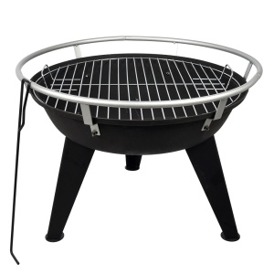 Костровая чаша гриль с кочергой, чугуная  d=640 х  580 мм BOYSCOUT