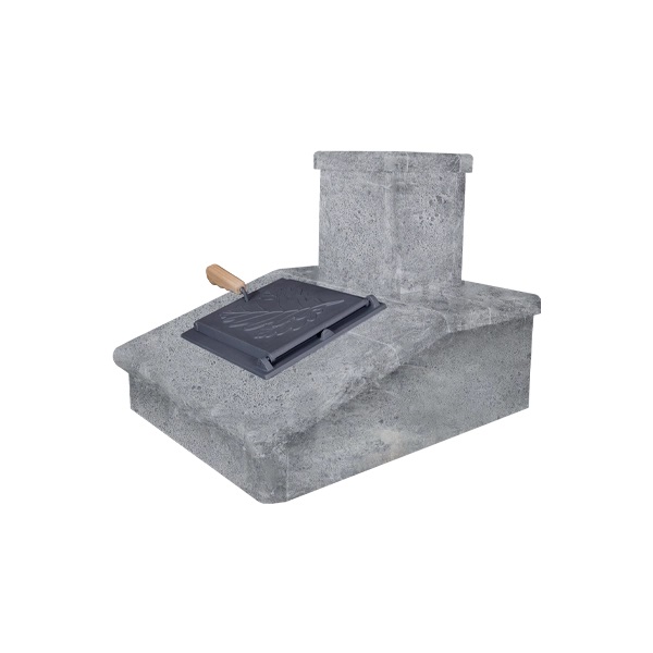 Облицовка на трубу для печей ГРОМ 40  ПРЕЗИДЕНТ ТАЛЬКОХЛОРИТ (150*290)  (1 ярус) под шибер