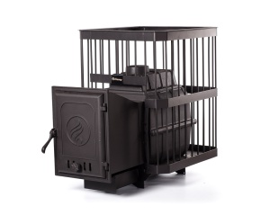 Печь-каменка  чугунная PAROVAR 18 СЕТКА КОВКА дверца 413 (10 - 18 м.куб) Печь-каменка  чугунная PAROVAR 18 СЕТКА КОВКА дверца 413 (10 - 18 м.куб)