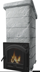 Печь-каменка чугунная СУДАРУШКА СЕМЕЙНАЯ чугун тоннель и чугун дверца ПАНОРАМА Т/ХЛ (10 - 18 м.куб)