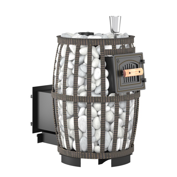 Печь-каменка  чугунная ЛЕГЕНДА РУССКИЙ ПАР КОВКА 18 дверца 270 (8 - 20 м.куб)