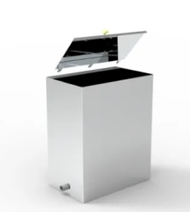 Бак наставной 50 литров 1 мм ЖАРА (580 х 400 х 240 мм, штуцер слева)