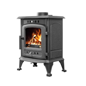 Печь-камин ЧУГУННЫЙ SV-07  антрацит 7 кВт (140 м.куб) (2)