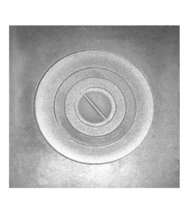 Плита П1-5 с одним отверстием для конфорок / под казан 8-10 литров  (ПР: 512 х 512 х 12 мм) ЛИТКОМ