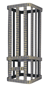Сетка для камней ГЕФЕСТ - УРАГАН 18/25/30/ГРОМ 30/ГРОЗА 18 (250 х 250 х  750 мм) шибер Сетка для камней ГЕФЕСТ - УРАГАН 18/25/30/ГРОМ 30/ГРОЗА 18 (250 х 250 х  750 мм) шибер