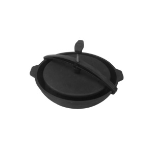 Гриль-жаровня КСГ280/55Ш  СИБИРЯЧКА чуг. со скобой, крышкой и гриль-прессом (d=330 х 61,5 мм) ЛИТКОМ Гриль-жаровня КСГ280/55Ш  СИБИРЯЧКА чуг. со скобой, крышкой и гриль-прессом (d=330 х 61,5 мм) ЛИТКОМ