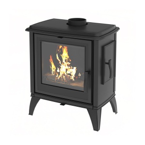 Печь-камин ЧУГУННАЯ  EVEREST  S10  антрацит 10 кВт (200 м.куб) (2)