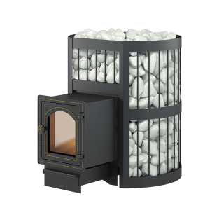 Печь-каменка  чугунная ЛЕГЕНДА  СТАНДАРТ 22 дверца ДТ-4 С (12 - 24 м.куб)