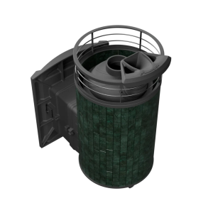 Печь-каменка чугунная АТМОСФЕРА L дверца со стеклом в ламелях ВЕРДЕ ГВАТЕМАЛА NEW (12-20 м.куб) Печь-каменка чугунная АТМОСФЕРА L дверца со стеклом в ламелях ВЕРДЕ ГВАТЕМАЛА NEW (12-20 м.куб)