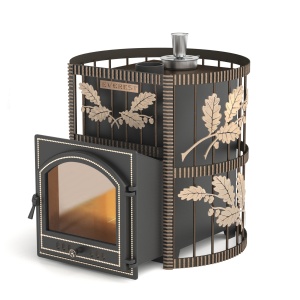 Печь-каменка ЭВЕРЕСТ СПБ КОВКА 20 дверца 205 (18 - 24 м.куб.)