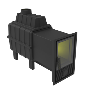 Печь-каменка чугунная ВОЕВОДА 15 дверца Д-2 без сетки под обкладку d = 115 мм (6 - 15 м.куб.)