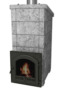 Печь-каменка чугунная КАЛИТА ЭКСТРИМ чугунный тоннель и чугунная дверца ПАНОРАМА Т/ХЛ (18-34м.куб)