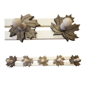 Вешалка 5 крючков КЛЕНОВЫЕ ЛИСТЬЯ темные (590 х 70 х 10) ЛИПА Вешалка 5 крючков КЛЕНОВЫЕ ЛИСТЬЯ темные (590 х 70 х 10) ЛИПА